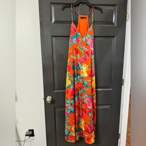 Floral Maxi Dress with POCKETS